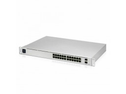 Коммутатор Ubiquiti Pro 24 / (24) GbE ports / (2) 10G SFP+ ports / DC power backup-ready / Layer 3 switching / Silent cooling