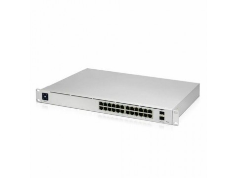 Коммутатор Ubiquiti Pro 24 / 24 GbE / 2 10G SFP+ / DC backup / L3 / Silent