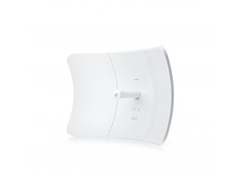 Ubiquiti LTU-XR 5 GHz LTU client that establishes extremely long-distance wireless links with an LTU Rocket serving as its base station.