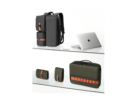 Рюкзак NINETYGO 3 in 1 Delachable Backpack Темно-серый