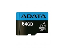 ADATA Premier microSDXC, 64Gb, UHS-I Class 10 A1 + SD adapter