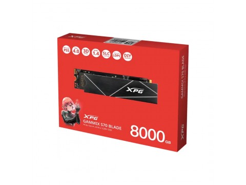 Твердотельный накопитель SSD ADATA XPG GAMMIX S70 BLADE 8 ТБ M.2
