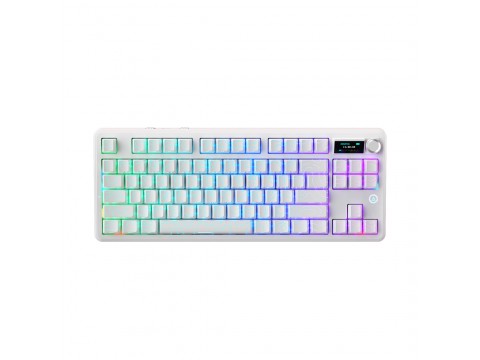 Клавиатура Ajazz MK87 Pro Peach Switch White