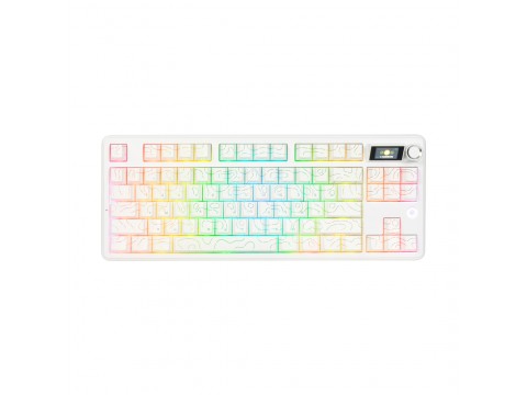 Клавиатура Ajazz AK870 v2 Murad Switch White