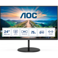 AOC Q24V4EA 23.8 IPS 2560x1440 75Hz 250кд/м2 4мс 1000:1 20млн:1 HDMI DP Черный