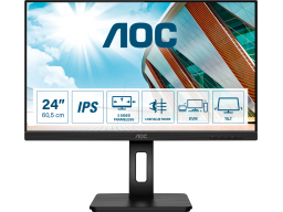 AOC 24P2C IPS 23.8 1920x1080 75Hz 4ms 250cd/m² HDMI DP 4xUSB 3.2 2x2W