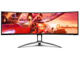 AOC Широкоформат 49 AG493UCX2 165Гц VA 5120x1440 1мс 550кд/м2 3000:1 3xHDMI DP USB3.2 2x5W