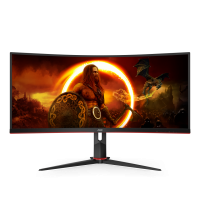 AOC Игровой Изогнутый Монитор 34 CU34G2X/BK/01 VA 3440x1440 144Гц 1мс 2xHDMI 2xDP 300cd/m2