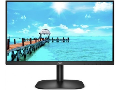 Монитор AOC 24B2XH / IPS / 23.8" / 16:9 / FHD (1920x1080x75 Hz) / 250cd/m² / 1000:1 / 20M:1 / 178/178 / 4ms / VGA / HDMI / Black