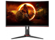 AOC CQ27G2SE/BK 27 Curved Gaming Monitor - 2560x1440, 165Hz, 1ms, VA Panel, 2xHDMI, 1xDP, 3000:1 Contrast
