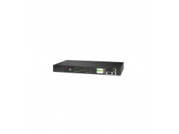 APC NetShelter Rack Automatic Transfer Switch, 1U, 16A, 230V, 2 C20 IN, 8 C13, 1 C19 OUT, 50/60Hz