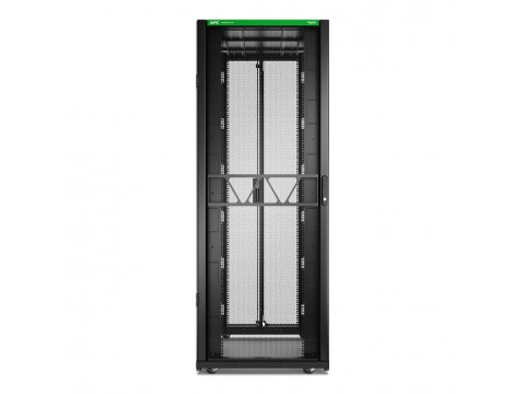 APC NetShelter SX Server Rack Gen 2, 42U, 1991H x 750W x 1200D mm, with Sides, Black [TAA]