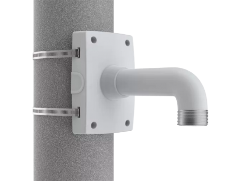 AXIS T91B67 Pole Mount Outdoor-ready, powder-coated aluminum pole mount with 1.5