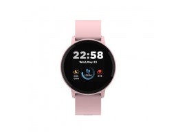 CANYON Lollypop SW-63, Smart watch, 1.3inches IPS full touch screen, Round watch, IP68 waterproof, multi-sport mode, BT5.0, compatibility with iOS and android, Pink, Host: 25.2*42.5*10.7mm, Strap: 20*250mm, 45g