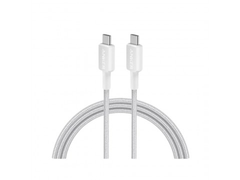 Интерфейсный кабель Anker 322 USB-C to USB-C Cable 2М (A81F6G21) Белый