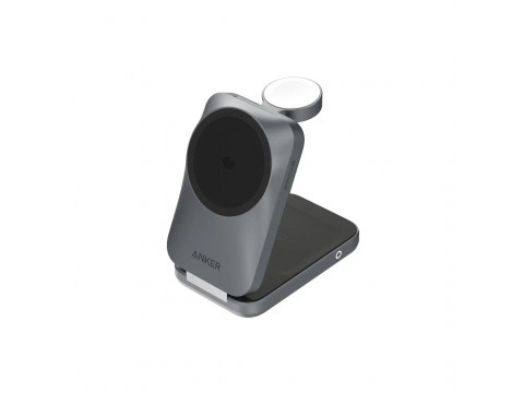 Беспроводное зарядное устройство Anker Prime 3-in-1, MagGo, AirCool, Dock Stand (B25N1G21) Черный