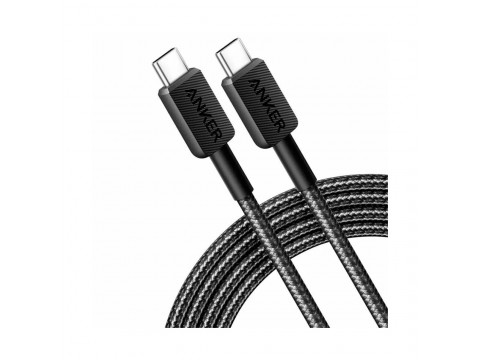 Интерфейсный кабель Anker 322 USB-C to USB-C Cable 1,8М (A81F6G11) Черный