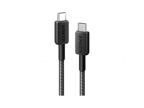 Интерфейсный кабель Anker 322 USB-C to USB-C Cable 1,8М (A81F6G11) Черный