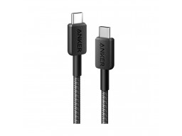 Интерфейсный кабель Anker 322 USB-C to USB-C Cable 1М (A81H5G11) Черный