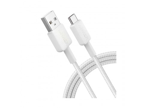 Интерфейсный кабель Anker 322 USB-A to USB-C 1М (A81H5G21) Белый