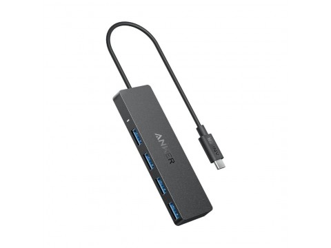 Концентратор Anker USB-C Data Hub (4-in-1, 5Gbps) (A8309G11) Черный