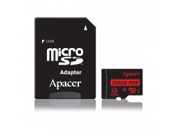 Карта памяти Apacer AP128GMCSX10U5-R 128GB + адаптер