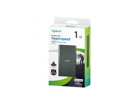 Внешний SSD диск Apacer 1TB AS723 Черный