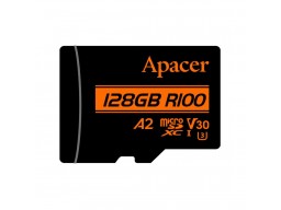 Карта памяти Apacer AP128GMCSX10U8-R 128GB с адаптером SD