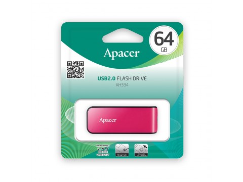 USB Флеш накопитель Apacer AH334 64GB Розовый