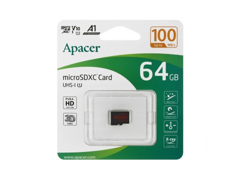 Карта памяти Apacer AP64GMCSX10UB-RA 64GB