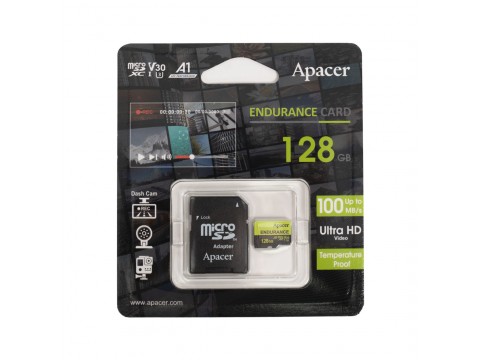 Карта памяти Apacer AP128GEDM1D05-R 128GB с адаптером SD