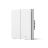Настенный выключатель одноклавишный AQARA Smart Wall Switch H1(No Neutral, Double Rocker)