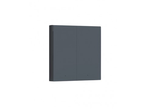 Настенный выключатель двухклавишный AQARA Smart Wall Switch H1 (No Neutral, Double Rocker, Grey)