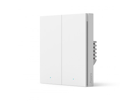 Aqara Smart Wall Switch H1 (with neutral, double rocker): Model: WS-EUK04; SKU: AK074EUW01