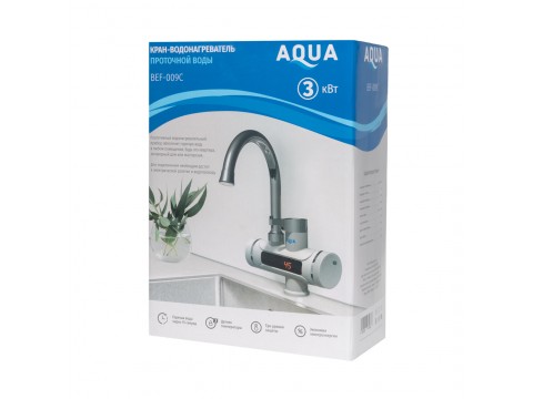 Кран водонагреватель проточной воды AQUA BEF-009C