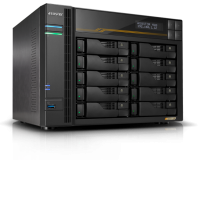 Сетевой накопитель ASUSTOR FS6810T 10 Bay NAS, AMD 2.3 GHz, 16GB RAM ECC DDR5, 4 M.2 NVMe Slots, Dual 5GbE, Dual 10GbE P