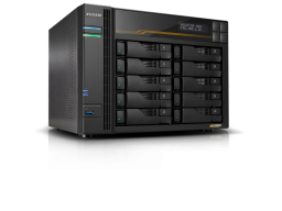 Сетевой накопитель ASUSTOR FS6810T 10 Bay NAS, AMD 2.3 GHz, 16GB RAM ECC DDR5, 4 M.2 NVMe Slots, Dual 5GbE, Dual 10GbE P