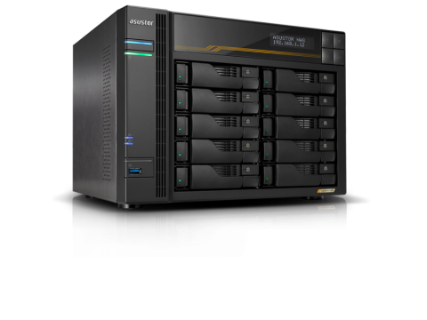 Сетевой накопитель ASUSTOR FS6810T 10 Bay NAS, AMD 2.3 GHz, 16GB RAM ECC DDR5, 4 M.2 NVMe Slots, Dual 5GbE, Dual 10GbE P
