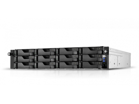 Сетевое хранилище ASUSTOR AS7112RDX,  12 Bay NAS, Quad-Core 3.4GHz CPU, 4 GbE Ports, 8GB RAM DDR4, 2U + Rail
