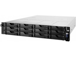 Сетевое хранилище ASUSTOR AS6512RD, 12 Bay NAS, Quad-Core 2.1GHz CPU, 2.5GbE Port, 8GB RAM DDR4, 2U + RAIL