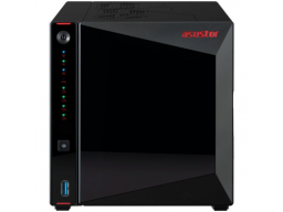 Сетевое хранилище ASUSTOR AS5404T, 4 Bay NAS, Quad-Core 2.0GHz CPU, Dual 2.5GbE Ports, 4GB DDR4, Four M.2 SSD Slots