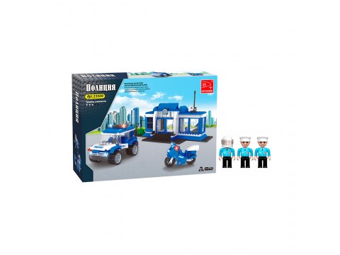 Игровой конструктор Keyixing 23509 ПОЛИЦИЯ (231 деталь в наборе)