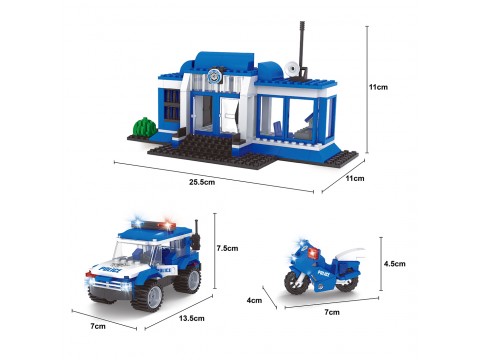 Игровой конструктор Keyixing 23509 ПОЛИЦИЯ (231 деталь в наборе)