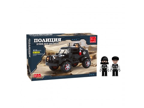 Игровой конструктор Keyixing 23512 ПОЛИЦИЯ (212 деталей в наборе)