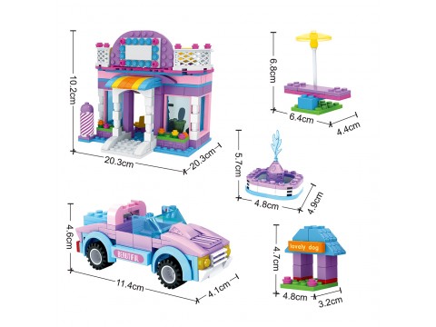 Игровой конструктор Keyixing 24605 МИР ЧУДЕС (380 деталей в наборе)