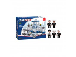 Игровой конструктор Keyixing 23701 ПАТРУЛЬ (459 деталей в наборе)