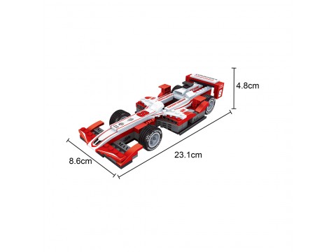 Игровой конструктор Keyixing 26409 ГОНКА (197 деталей в наборе)