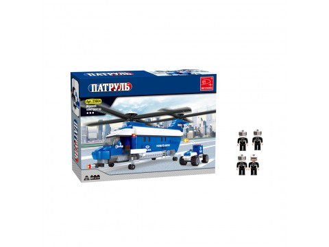 Игровой конструктор Keyixing 23604 ПАТРУЛЬ (607 деталей в наборе)