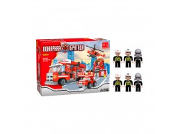 Игровой конструктор Keyixing 21901 ПОЖАРНАЯ БРИГАДА (709 деталей в наборе)