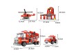 Игровой конструктор Keyixing 21901 ПОЖАРНАЯ БРИГАДА (709 деталей в наборе)